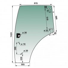 STEKLO KABINE VRATA LEVA NH T4.65