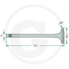 VENTIL MOTORJA izpušni SAME - SLH