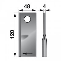 NOŽ KOSILNICE VICON/SIP DESNI