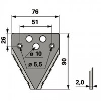 NOŽ KOSE REFORM 612 711 bcs