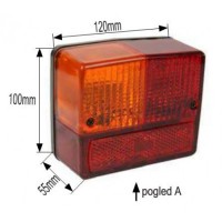 STEKLO SVETILKE STOP LEVO Z OSVETLITVIJO