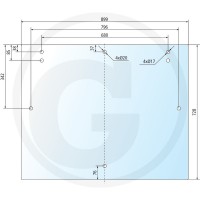 STEKLO KABINE ZADAJ FIAT original