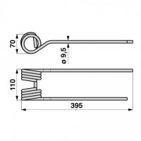 KRAK VZMETNI PAJEK KUHN LEVI