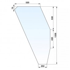 STEKLO KABINE VRATA DESNA NEW HOLLAND