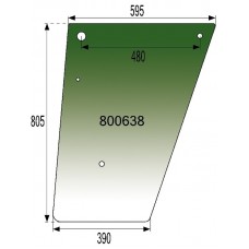 STEKLO KABINE VRATA SPODAJ UTB BRIEDA