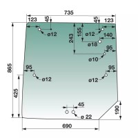 STEKLO KABINE ZADAJ MF SER. 6000