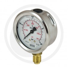 MANOMETER FI 63 1/4" 400BAR ZA OLJE