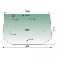 STEKLO KABINE NEW HOLLAND ZADAJ original