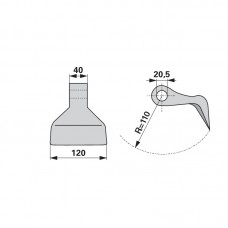 KLADIVO MULČARJA TEHNOS KUHN CABE KLADIVO MULČARJA TEHNOS KUHN CABE