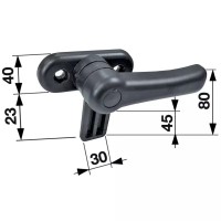 ROČICA ZAPIRALO STEKLA KABINE PVC DESNA