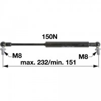AMORTIZER STEKLA STREŠNO OKN DEUTZ L=235 AMORTIZER STEKLA STREŠNO OKN DEUTZ L=235