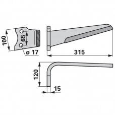 NOŽ VRTAVKASTA BRANA RABE SCHOTZER