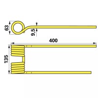 KRAK VZMETNI PAJEK KRONE LEVI