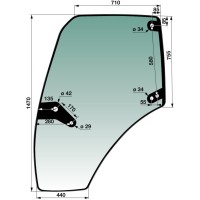 STEKLO DEUTZ VRATA LEVA original