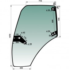 STEKLO DEUTZ VRATA LEVA original