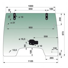 STEKLO KABINE SPREDAJ LANDINI MF origina