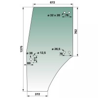 STEKLO KABINE VRATA DEUTZ LEVA -original