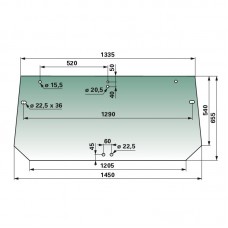 STEKLO KABINE STEYR M9094 ZADAJ