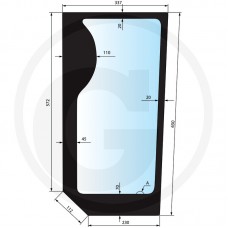 STEKLO KABINE spredaj SPODAJ NH FORD