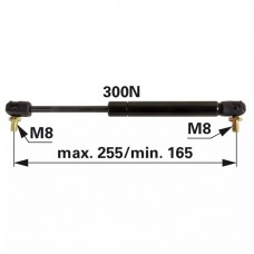 AMORTIZER STEKLA VRAT MF 3000 L=255 300N