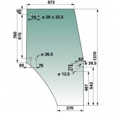 STEKLO KABINE VRATA DESNA SAME DORADO