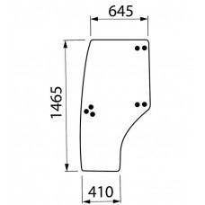 STEKLO KABINE SAME HURLIMANN VRATA LEVA