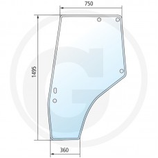 STEKLO KABINE VRATA LEVA MF 4300