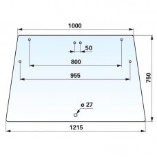 STEKLO KABINE LINDNER 1600 ZADAJ