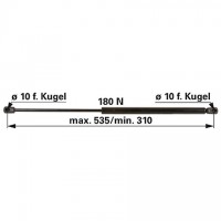 AMORTIZER KABINE DEUTZ L=530 Stabilus