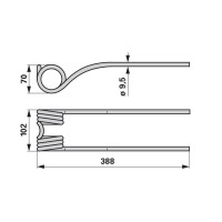 KRAK VZMETNI PAJEK FELLA širina =98mm