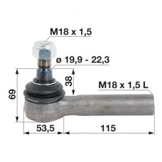 KONČNIK VOLANA levi m18x1,5 K20-22 STEYR