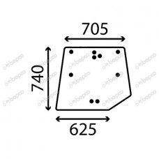 STEKLO KABINE LANDINI MYTHOS ZADAJ orig.