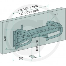 NAPAJALNIK SUEVIA STENSKI PREKUCNI 100cm