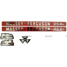 NALEPKE MASSEY FERGUSON 35X - KOMPLET