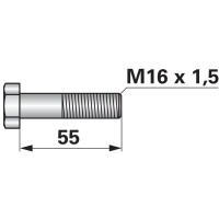 VIJAK M16x1,5 L=55mm 12.9 za nož brane