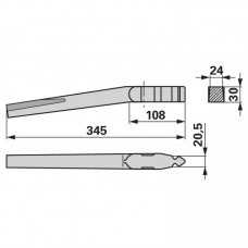 NOŽ VRTAVKASTA BRANA SICMA MALETTI