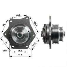 ČRPALKA VODE NEW HOLLAND CNH