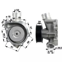 ČRPALKA VODE MOTOR DEUTZ -FENDT 02937771 ČRPALKA VODE MOTOR DEUTZ -FENDT 02937771