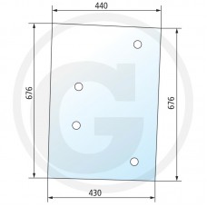 STEKLO KABINE VALMET 865 BOČNO -ORIGINAL