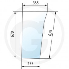 STEKLO KABINE SPREDAJ LEVO SPODAJ