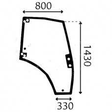 STEKLO KABINE CLAAS RENAULT vrata DESNA