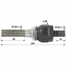 KONČNIK VOLANA JD AKSIALNI M26x1,5