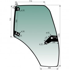 STEKLO KABINE VRATA Deutz K610 - orig
