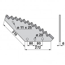 NOŽ KRMILNI VOZ BVL TRIOLIET - bolši