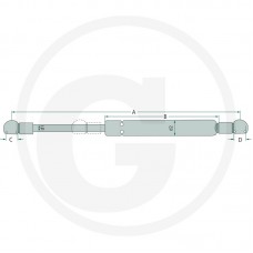 AMORTIZER STEKLA KABINE L=640 N=200 NH