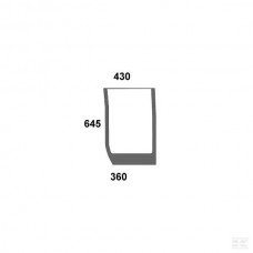 STEKLO KABINE PREDNJE LEVO SPODAJ CNH