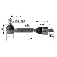 KONČNIK VOLANA ZUNANJI + AKSILANI CNH