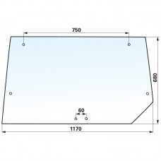STEKLO KABINE ZADAJ CASE prozorno ORIGIN