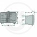 ŽAROMET OGLAT H4 168x106x95 FIAT NH