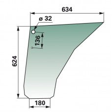 STEKLO VRATA SPODAJ CNH original
